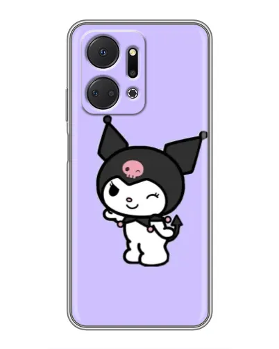 Чехол для Huawei Honor X7a с картинкой «Классическая Kuromi»