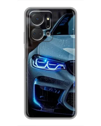Чехол для Huawei Honor X7a с картинкой «Взгляд BMW с синими фарами» Чехол для Huawei Honor X7a с картинкой «Взгляд BMW с синими фарами»