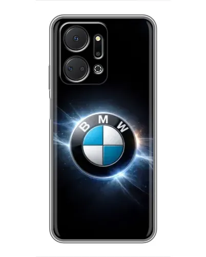 Чехол для Huawei Honor X7a с картинкой «BMW — неоновое сияние» Чехол для Huawei Honor X7a с картинкой «BMW — неоновое сияние»