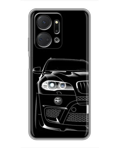 Чехол для Huawei Honor X7a с картинкой «Темный силуэт BMW» Чехол для Huawei Honor X7a с картинкой «Темный силуэт BMW»