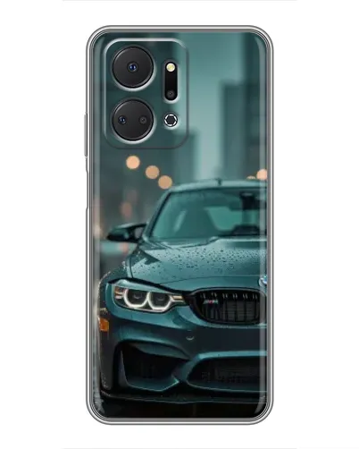 Чехол для Huawei Honor X7a с картинкой «BMW в огнях города» Чехол для Huawei Honor X7a с картинкой «BMW в огнях города»
