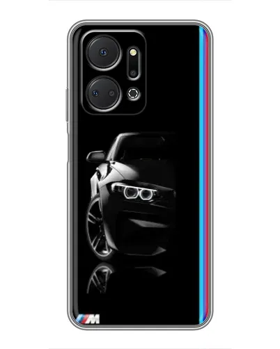 Чехол для Huawei Honor X7a с картинкой «Силуэт BMW в темноте» Чехол для Huawei Honor X7a с картинкой «Силуэт BMW в темноте»