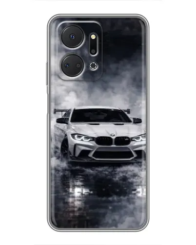 Чехол для Huawei Honor X7a с картинкой «BMW сквозь туман» Чехол для Huawei Honor X7a с картинкой «BMW сквозь туман»