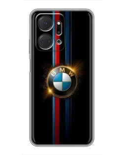 Чехол для Huawei Honor X7a с картинкой «BMW M-Power неон»