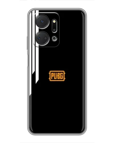 Чехол для Huawei Honor X7a с картинкой «PUBG — вертикальные линии»