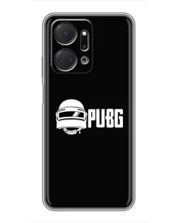 Чехол для Huawei Honor X7a с картинкой «PUBG — классический лого»
