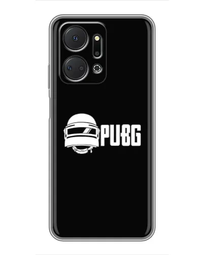 Чехол для Huawei Honor X7a с картинкой «PUBG — классический лого»