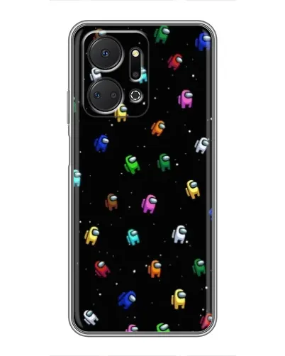 Чехол для Huawei Honor X7a с картинкой «Экипаж Among Us»