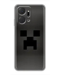 Чехол для Huawei Honor X7a с картинкой «Черный крипер градиент»