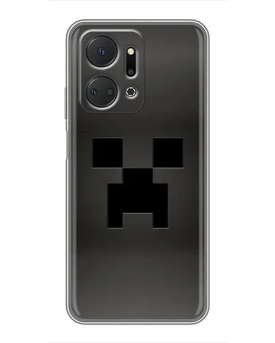 Чехол для Huawei Honor X7a с картинкой «Черный крипер градиент»