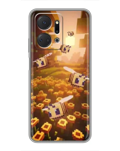 Чехол для Huawei Honor X7a с картинкой «Поле подсолнухов»