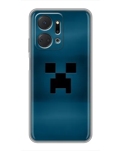 Чехол для Huawei Honor X7a с картинкой «Крипер текстура»