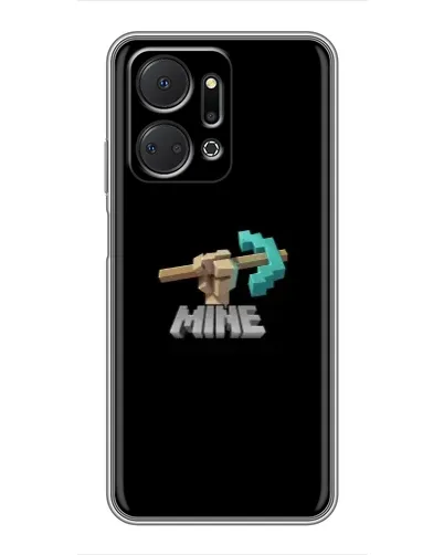 Чехол для Huawei Honor X7a с картинкой «Алмазная кирка»