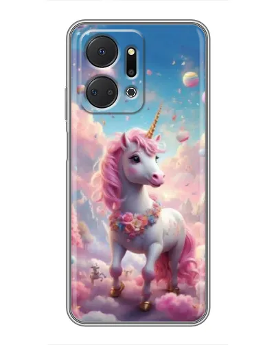 Чехол для Huawei Honor X7a с картинкой «Единорог среди облаков» Чехол для Huawei Honor X7a с картинкой «Единорог среди облаков»
