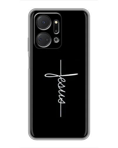 Чехол для Huawei Honor X7a с картинкой «Тонкая линия веры»