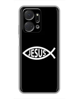 Чехол для Huawei Honor X7a с картинкой «Классический Jesus»