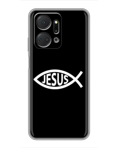 Чехол для Huawei Honor X7a с картинкой «Классический Jesus»