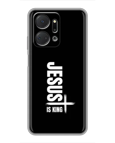 Чехол для Huawei Honor X7a с картинкой «Вертикаль веры Jesus»