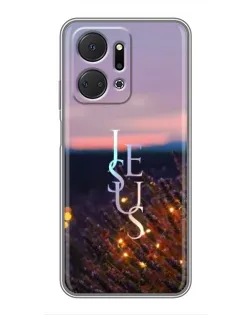 Чехол для Huawei Honor X7a с картинкой «Свет Божий ночью»