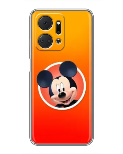 Чехол для Huawei Honor X7a с картинкой «Mickey в круге»
