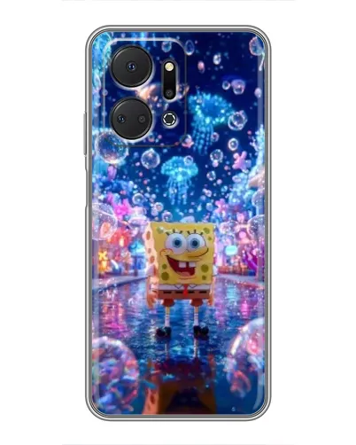 Чехол для Huawei Honor X7a с картинкой «Неоновый океан» Чехол для Huawei Honor X7a с картинкой «Неоновый океан»