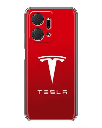 Чехол для Huawei Honor X7a с картинкой «Tesla Red Classic»