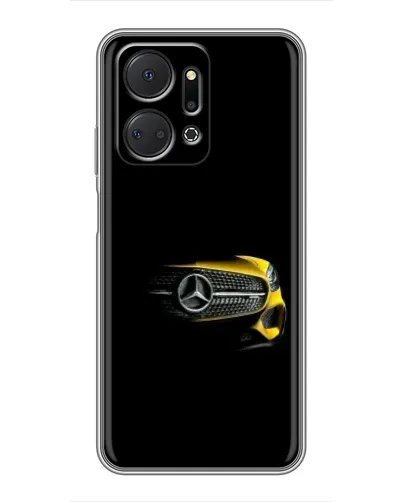 Чехол для Huawei Honor X7a с картинкой «Mercedes — ретро стиль»