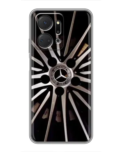 Чехол для Huawei Honor X7a с картинкой «Диск Mercedes»