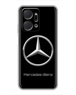 Чехол для Huawei Honor X7a с картинкой «Mercedes Silver Logo»