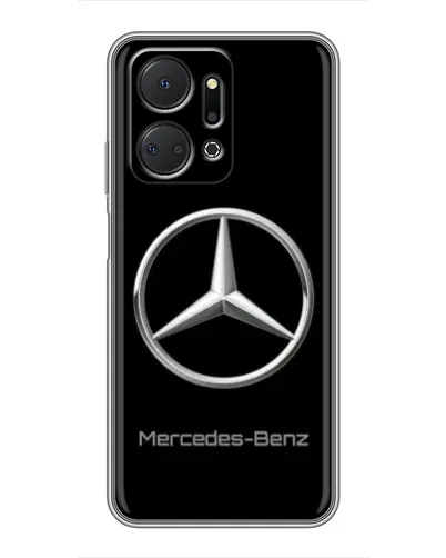 Чехол для Huawei Honor X7a с картинкой «Mercedes Silver Logo»