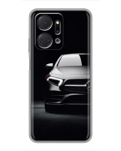 Чехол для Huawei Honor X7a с картинкой «Свет фар Mercedes»