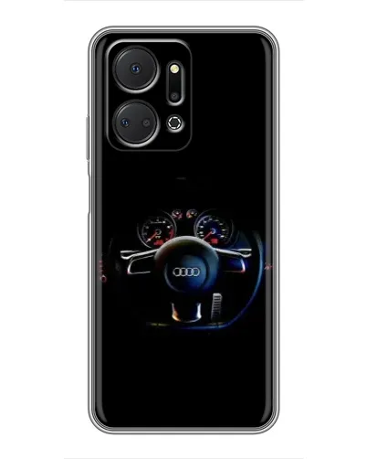 Чехол для Huawei Honor X7a с картинкой «Салон Audi — руль» Чехол для Huawei Honor X7a с картинкой «Салон Audi — руль»