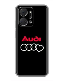Чехол для Huawei Honor X7a с картинкой «Логотип Audi Heart» Чехол для Huawei Honor X7a с картинкой «Логотип Audi Heart»