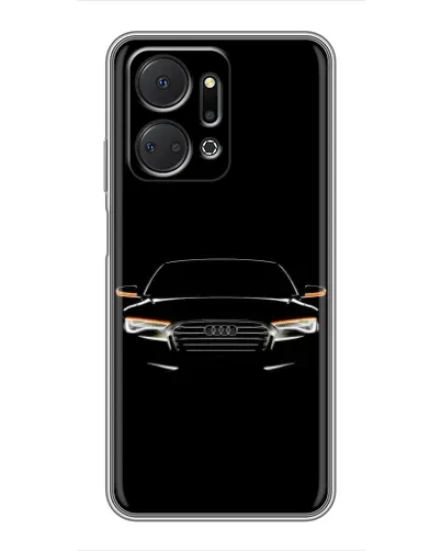 Чехол для Huawei Honor X7a с картинкой «Audi — ночной контур» Чехол для Huawei Honor X7a с картинкой «Audi — ночной контур»