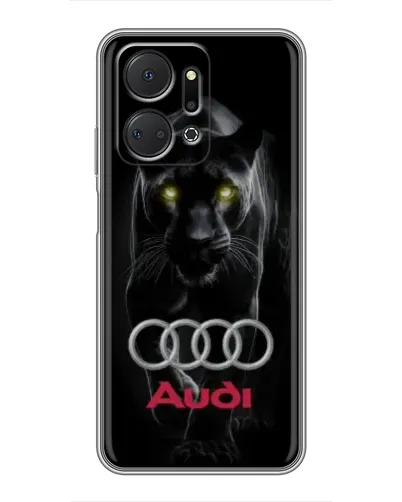 Чехол для Huawei Honor X7a с картинкой «Пантера и Audi» Чехол для Huawei Honor X7a с картинкой «Пантера и Audi»