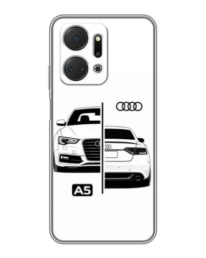 Чехол для Huawei Honor X7a с картинкой «Audi — контрастный дизайн» Чехол для Huawei Honor X7a с картинкой «Audi — контрастный дизайн»
