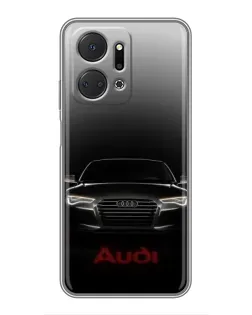 Чехол для Huawei Honor X7a с картинкой «Audi — градиентный контур»