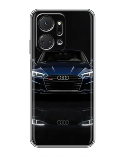 Чехол для Huawei Honor X7a с картинкой «Audi — ночное отражение» Чехол для Huawei Honor X7a с картинкой «Audi — ночное отражение»