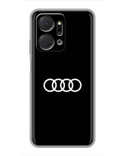 Чехол для Huawei Honor X7a с картинкой «Audi White Logo» Чехол для Huawei Honor X7a с картинкой «Audi White Logo»