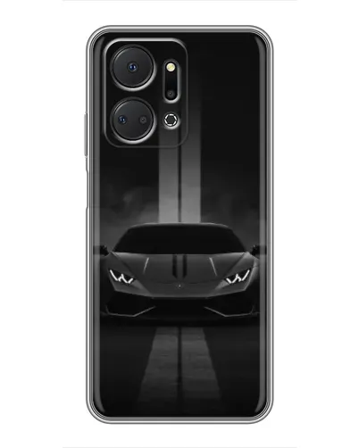Чехол для Huawei Honor X7a с картинкой «Lamborghini симметрия дорог»