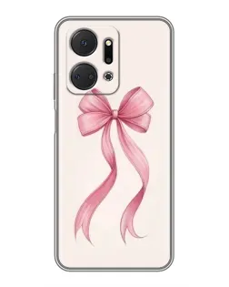 Чехол для Huawei Honor X7a с картинкой «Розовый бант» Чехол для Huawei Honor X7a с картинкой «Розовый бант»