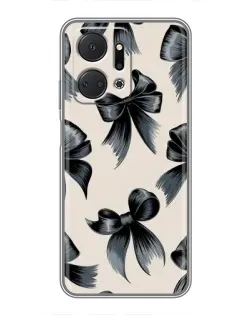 Чехол для Huawei Honor X7a с картинкой «Банты Coquette»