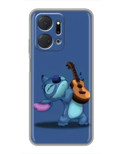 Чехол для Huawei Honor X7a с картинкой «Стич с укулеле» Чехол для Huawei Honor X7a с картинкой «Стич с укулеле»