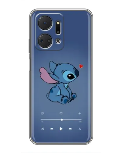 Чехол для Huawei Honor X7a с картинкой «Музыкальный Stitch»