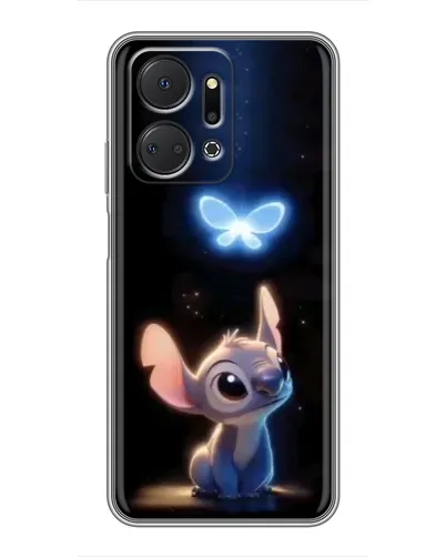 Чехол для Huawei Honor X7a с картинкой «Сияющий Стич»