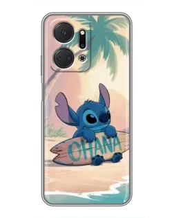 Чехол для Huawei Honor X7a с картинкой «Стич на серфе» Чехол для Huawei Honor X7a с картинкой «Стич на серфе»