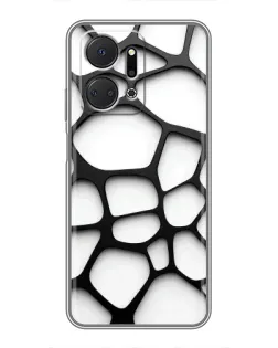 Чохол для Huawei Honor X7a з картинкою «Біла об'ємна сітка» Чохол для Huawei Honor X7a з картинкою «Біла об'ємна сітка»