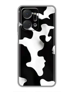 Чехол для Huawei Honor X7a с картинкой «Черно-белое пятно»