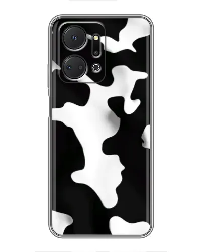 Чехол для Huawei Honor X7a с картинкой «Черно-белое пятно»