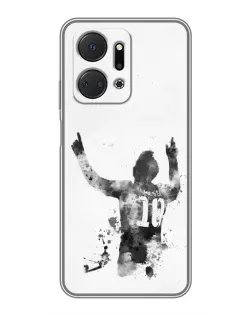 Чохол для Huawei Honor X7a з картинкою «Чорно-білий силует Мессі» Чохол для Huawei Honor X7a з картинкою «Чорно-білий силует Мессі»